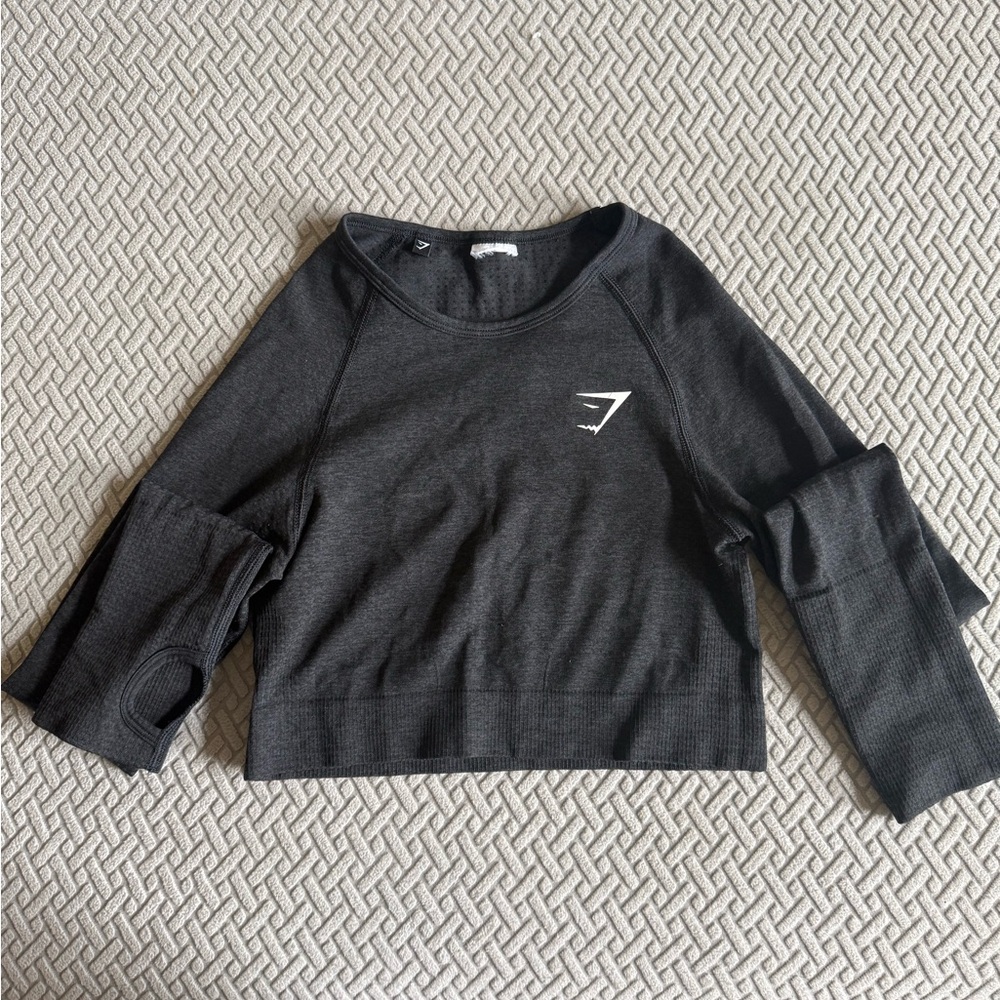 Gymshark Black Crop Top
